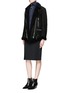 Figure View - Click To Enlarge - ACNE STUDIOS - More She Sue' lambskin shearling motorcycle jacket