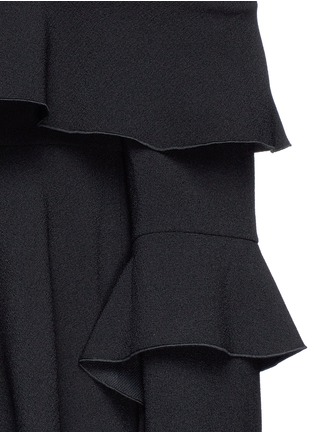 Detail View - Click To Enlarge - 72723 - Frill cady crepe off-shoulder top