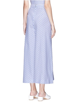 Back View - Click To Enlarge - 72723 - 'Astrid' chevron stripe cotton culottes