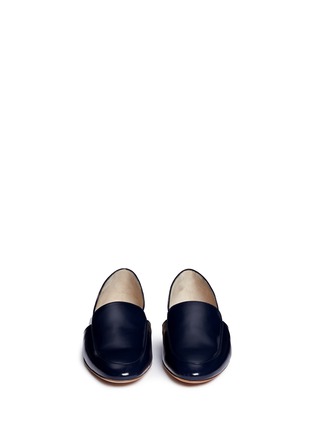 Front View - Click To Enlarge - GABRIELA HEARST - 'Francis' spazzolato leather d'Orsay loafers