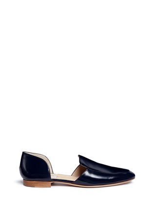 Main View - Click To Enlarge - GABRIELA HEARST - 'Francis' spazzolato leather d'Orsay loafers