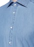 Detail View - Click To Enlarge - ISAIA - 'Como' cotton chambray shirt