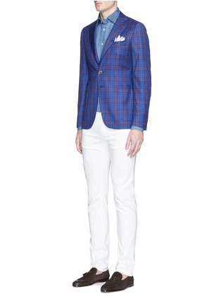 Figure View - Click To Enlarge - ISAIA - 'Como' cotton chambray shirt