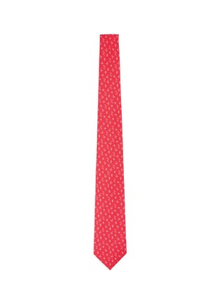 Main View - Click To Enlarge - ISAIA - Coral and starfish print seven fold silk tie