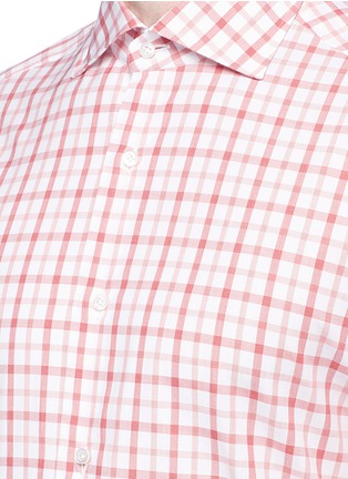 Detail View - Click To Enlarge - ISAIA - 'Milano' gingham check poplin shirt