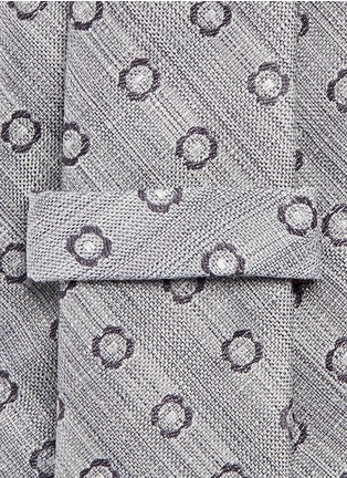 Detail View - Click To Enlarge - ISAIA - Floral dot embroidered seven fold tie
