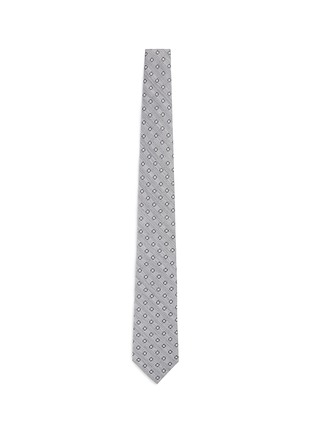Main View - Click To Enlarge - ISAIA - Floral dot embroidered seven fold tie