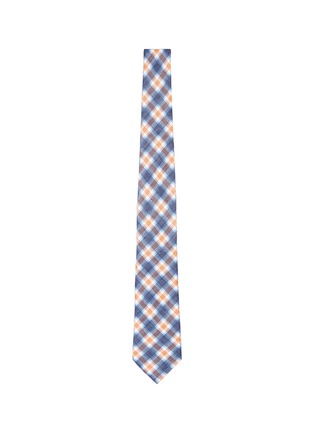Main View - Click To Enlarge - ISAIA - Glen plaid seven fold linen tie