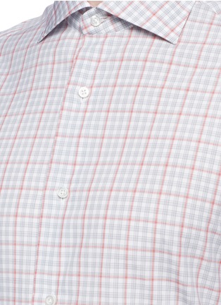 Detail View - Click To Enlarge - ISAIA - 'Milano' check plaid poplin shirt
