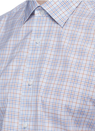 Detail View - Click To Enlarge - ISAIA - 'Parma' check plaid poplin shirt
