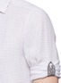 Detail View - Click To Enlarge - ISAIA - Gingham check linen hopsack shirt