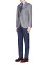 Figure View - Click To Enlarge - ISAIA - 'Dynamic Comfort' wool blend pants