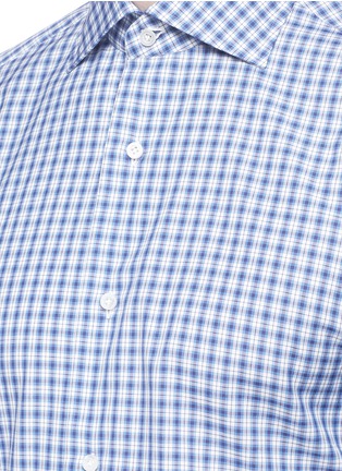 Detail View - Click To Enlarge - ISAIA - 'Milano' check plaid poplin shirt