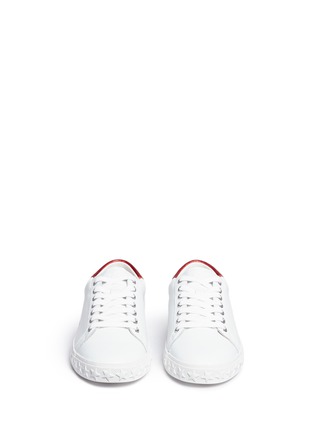 Front View - Click To Enlarge - ASH - 'Dazed Bis' contrast counter leather sneakers