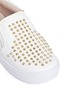 Detail View - Click To Enlarge - AKID - 'Liv' stud leather kids slip-ons