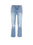 Main View - Click To Enlarge - GRLFRND - 'Helena' cropped ripped jeans