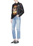 Figure View - Click To Enlarge - GRLFRND - 'Helena' cropped ripped jeans