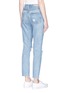 Back View - Click To Enlarge - GRLFRND - 'Karolina' cropped ripped jeans