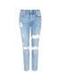 Main View - Click To Enlarge - GRLFRND - 'Karolina' cropped ripped jeans