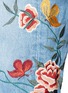 Detail View - Click To Enlarge - GRLFRND - 'Helena' floral embroidered staggered cuff jeans