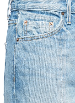 Detail View - Click To Enlarge - GRLFRND - 'Cheryl' frayed split cuff jeans