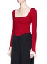 Front View - Click To Enlarge - ESTEBAN CORTAZAR - Ruffle cuff scoop back sweater