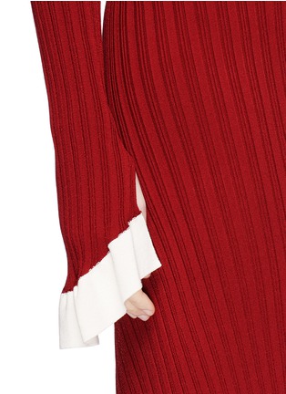 Detail View - Click To Enlarge - ESTEBAN CORTAZAR - Asymmetric ruffle hem one-sleeve dress