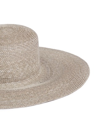 Detail View - Click To Enlarge - CLYDE - Flat top wide brim straw hat