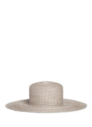 Main View - Click To Enlarge - CLYDE - Flat top wide brim straw hat