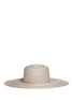 Figure View - Click To Enlarge - CLYDE - Flat top wide brim straw hat