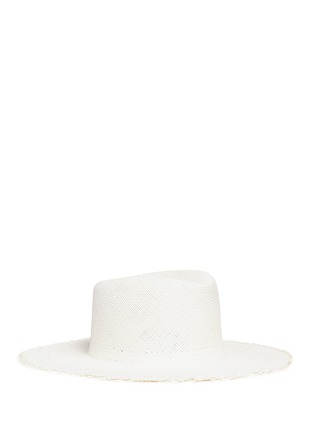 Main View - Click To Enlarge - CLYDE - 'Lagos' frayed brim Panama straw hat