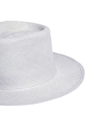 Detail View - Click To Enlarge - CLYDE - Pinch crown Panama straw hat