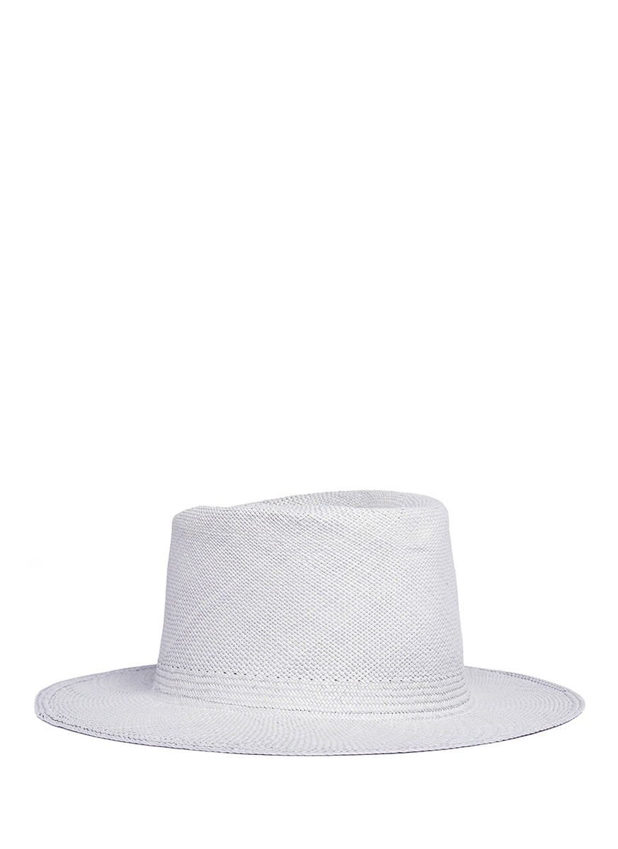 CLYDE Pinch crown Panama straw hat