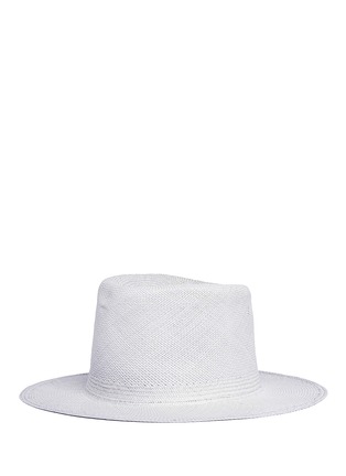 Figure View - Click To Enlarge - CLYDE - Pinch crown Panama straw hat