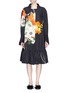Main View - Click To Enlarge - DRIES VAN NOTEN - 'Ruward' oversized floral print peplum hem coat