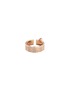 Figure View - Click To Enlarge - DAUPHIN - 'Disruptive' diamond 18k rose gold three tier ring