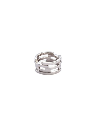 Figure View - Click To Enlarge - DAUPHIN - 'Volume' 18k white gold cutout five tier ring