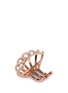 Detail View - Click To Enlarge - DAUPHIN - Diamond 18k rose gold clip earrings