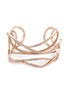 Main View - Click To Enlarge - DAUPHIN - 'Serpentine' diamond 18k rose gold cuff
