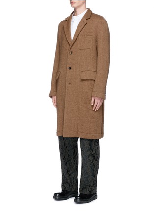 Front View - Click To Enlarge - UMA WANG - 'Giovanni' brushed virgin wool coat