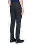 Back View - Click To Enlarge - UMA WANG - 'Felix' pinstripe slub hopsack skinny pants