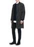 Figure View - Click To Enlarge - UMA WANG - Textured stripe wool-cotton sweater