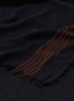 Detail View - Click To Enlarge - UMA WANG - Stripe edge virgin wool-cotton scarf