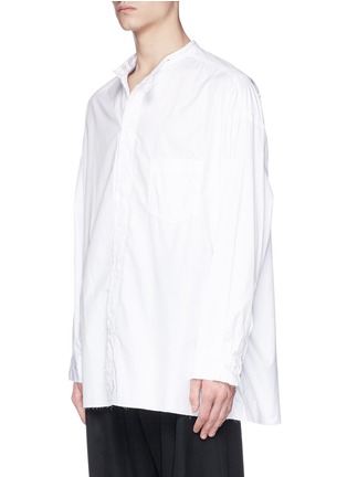 Detail View - Click To Enlarge - SULVAM - Removable collar raw edge shirt