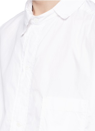 Detail View - Click To Enlarge - SULVAM - Removable collar raw edge shirt