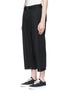 Front View - Click To Enlarge - SULVAM - Raw edge cropped wool pants