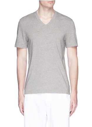 Main View - Click To Enlarge - JAMES PERSE - Combed cotton V-neck T-shirt
