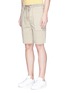 Front View - Click To Enlarge - JAMES PERSE - Cotton poplin cargo shorts
