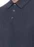 Detail View - Click To Enlarge - JAMES PERSE - Colourblock cuff slub cotton-linen polo shirt