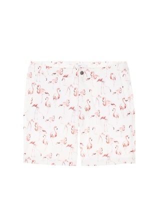 Main View - Click To Enlarge - ONIA - 'Calder 7.5"' flamingo print swim shorts